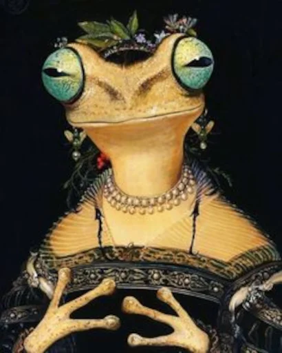 🐸 Стикер «Mr Mrs Miss Queen King» для Telegram