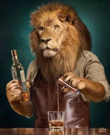 🥃 Стикер «Mr Mrs Miss Queen King» для Telegram