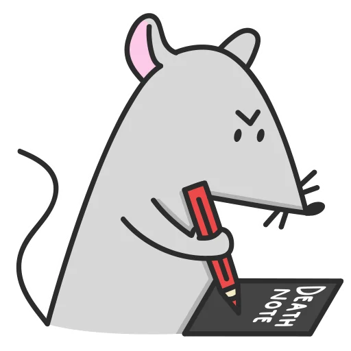 😈 Стикер «Мистер Мышь» для Telegram