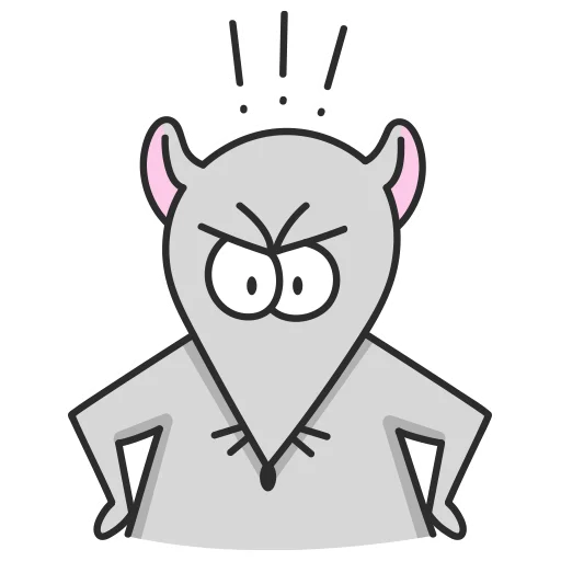 😠 Стикер «Мистер Мышь» для Telegram