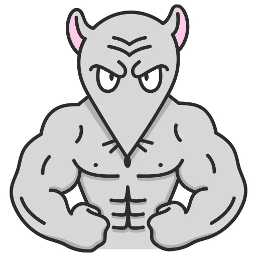 💪 Стикер «Мистер Мышь» для Telegram
