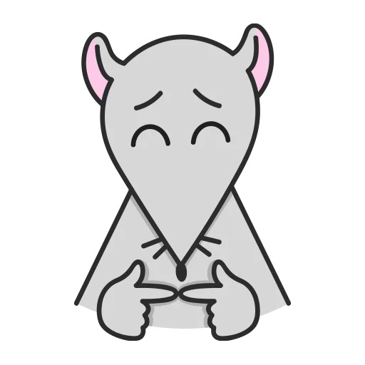🤭 Стикер «Мистер Мышь» для Telegram