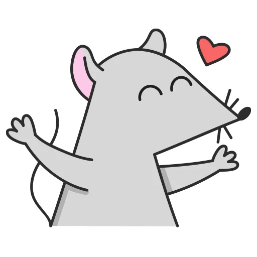 🤗 Стикер «Мистер Мышь» для Telegram