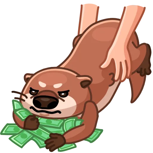 🤑 Стикер «Hotter Otter» для Telegram