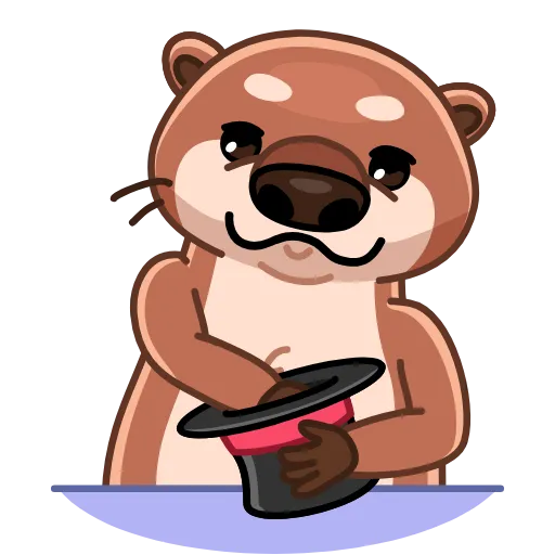 😈 Стикер «Hotter Otter» для Telegram