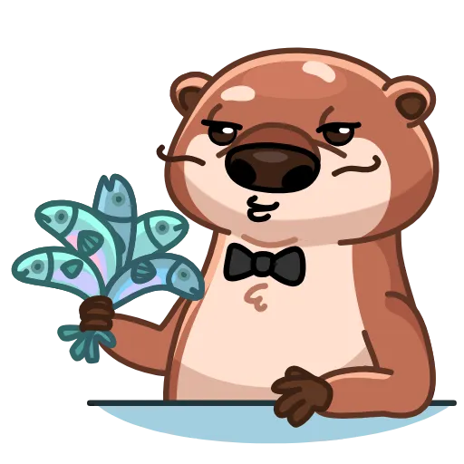 😘 Стикер «Hotter Otter» для Telegram