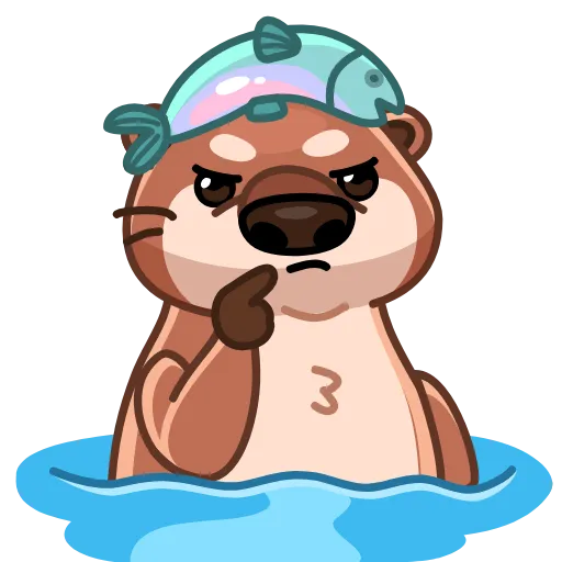 🤔 Стикер «Hotter Otter» для Telegram