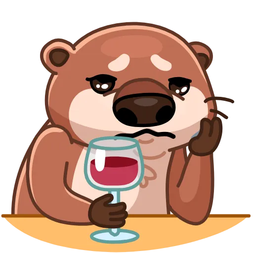 😢 Стикер «Hotter Otter» для Telegram