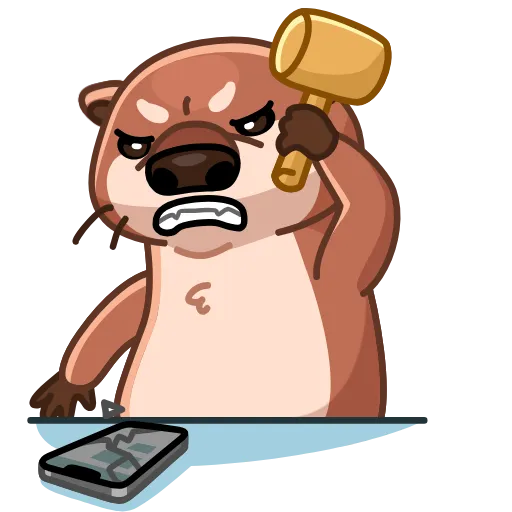😤 Стикер «Hotter Otter» для Telegram