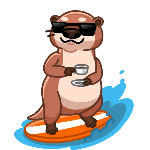 😎 Стикер «Hotter Otter» для Telegram