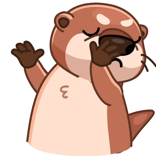👎 Стикер «Hotter Otter» для Telegram