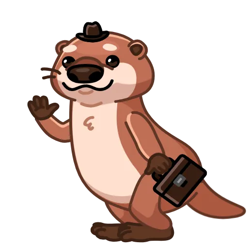 🙂 Стикер «Hotter Otter» для Telegram