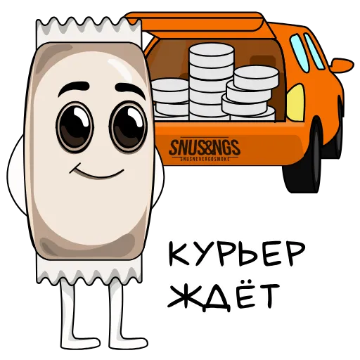 🚘 Стикер «MR. PACK» для Telegram