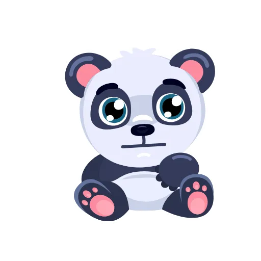 😐 Стикер «Panda Amanda» для Telegram