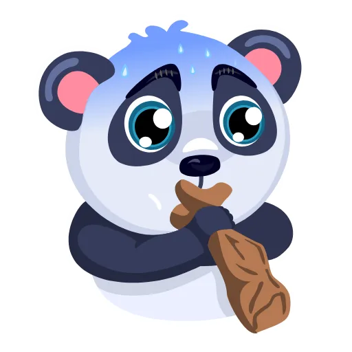 😨 Стикер «Panda Amanda» для Telegram