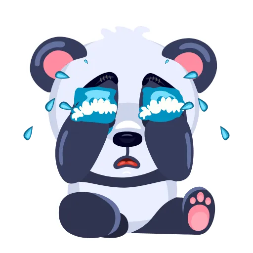 😭 Стикер «Panda Amanda» для Telegram