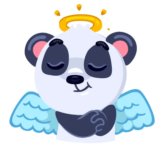 😇 Стикер «Panda Amanda» для Telegram