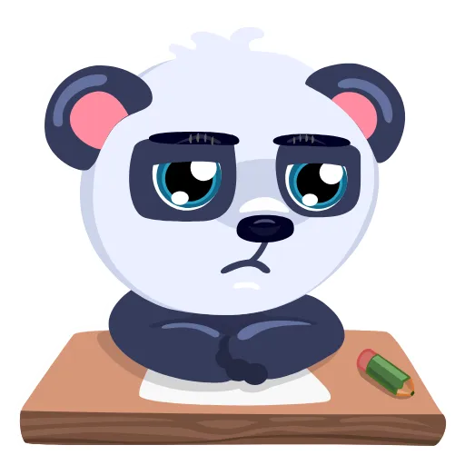 🤦‍♂️ Стикер «Panda Amanda» для Telegram