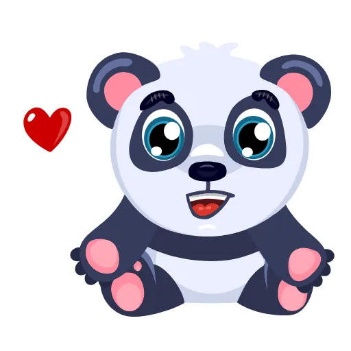 😘 Стикер «Panda Amanda» для Telegram