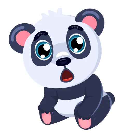 😮 Стикер «Panda Amanda» для Telegram