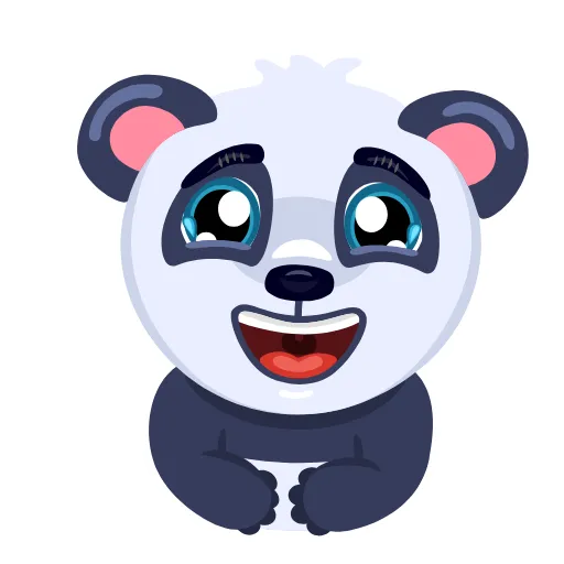 Стикерпак Panda Amanda для Telegram — скачать