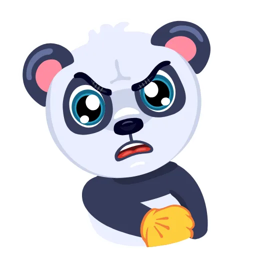 🖕 Стикер «Panda Amanda» для Telegram