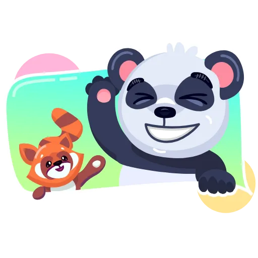 👋 Стикер «Panda Amanda» для Telegram