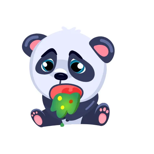 🤮 Стикер «Panda Amanda» для Telegram