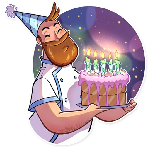 🎂 Стикер «Mr. Ponch» для Telegram