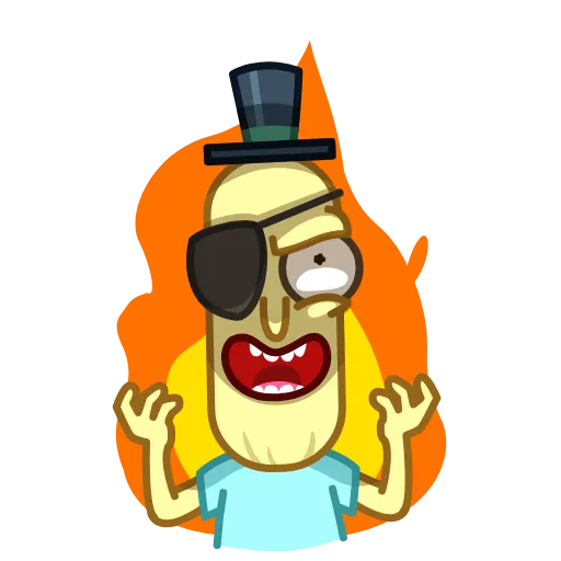 😡 Стикер «Poopybutthole» для Telegram