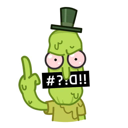 🖕 Стикер «Poopybutthole» для Telegram