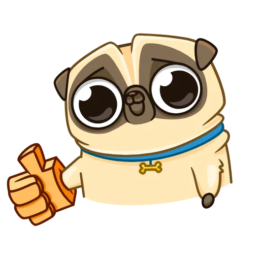 👍 Стикер «Mr. Pug» для Telegram