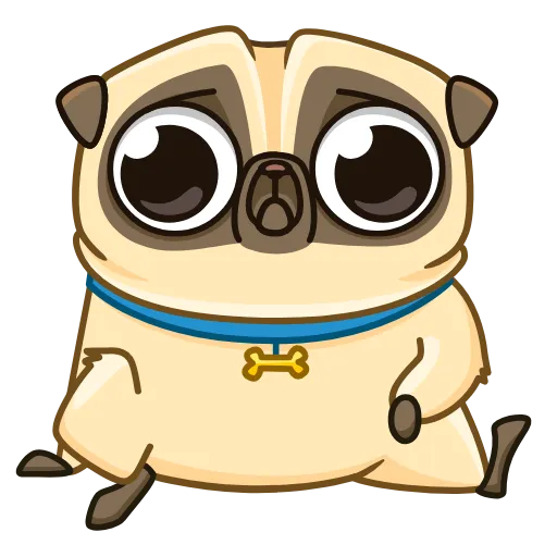 😕 Стикер «Mr. Pug» для Telegram