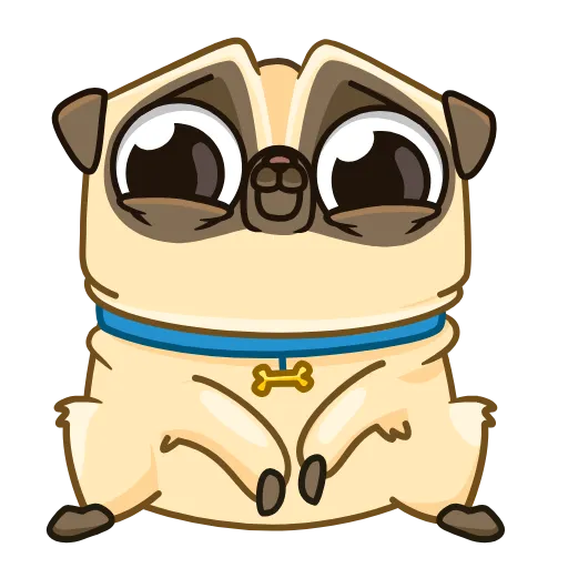 ☺️ Стикер «Mr. Pug» для Telegram