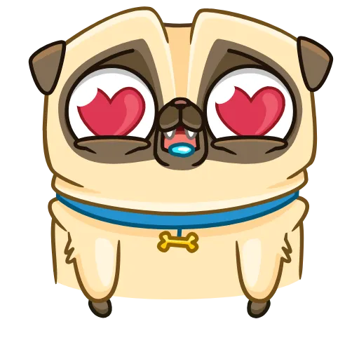 😍 Стикер «Mr. Pug» для Telegram
