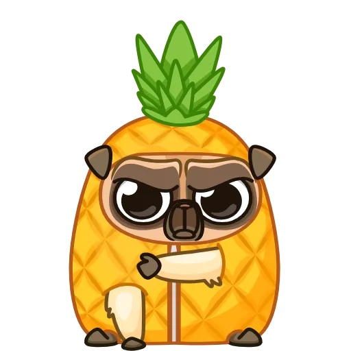 😡 Стикер «Mr. Pug» для Telegram