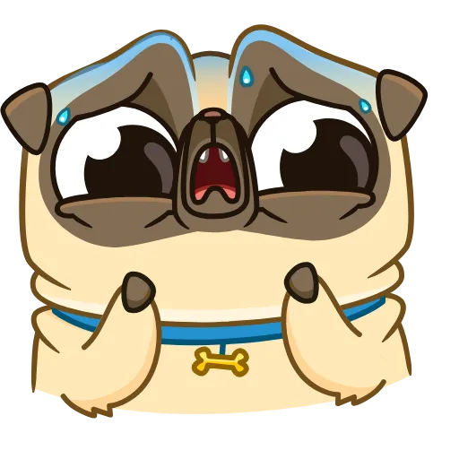 😨 Стикер «Mr. Pug» для Telegram