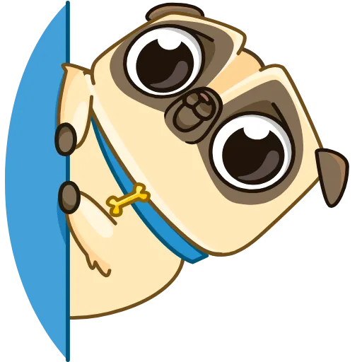 👋 Стикер «Mr. Pug» для Telegram