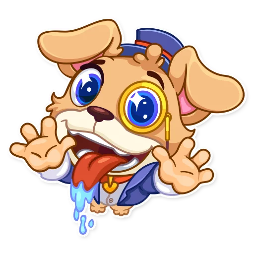 👋 Стикер «Mr. Pup» для Telegram