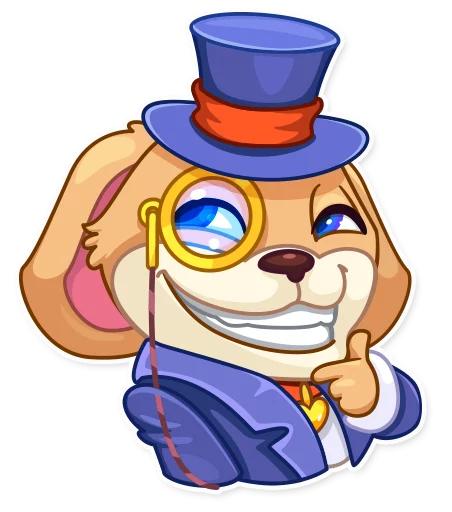 😀 Стикер «Mr. Pup» для Telegram
