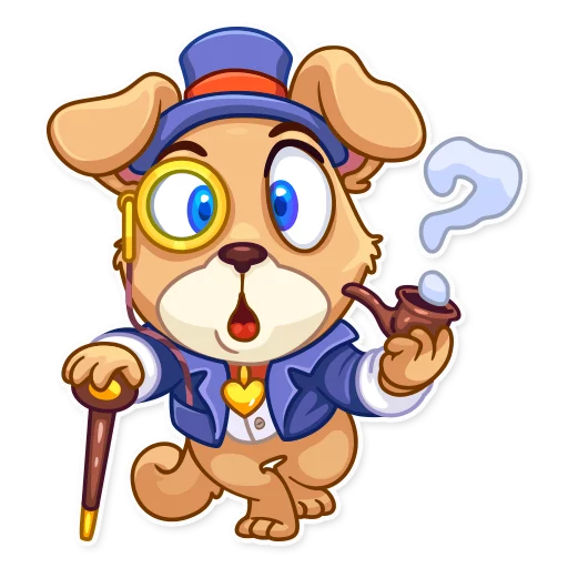 😯 Стикер «Mr. Pup» для Telegram