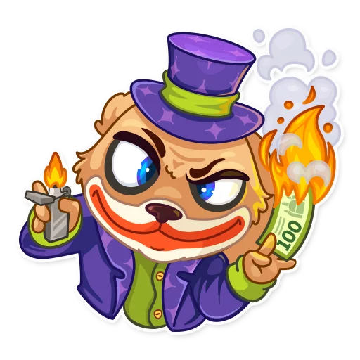 🤡 Стикер «Mr. Pup» для Telegram