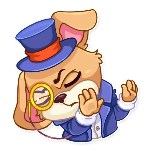 🙁 Стикер «Mr. Pup» для Telegram