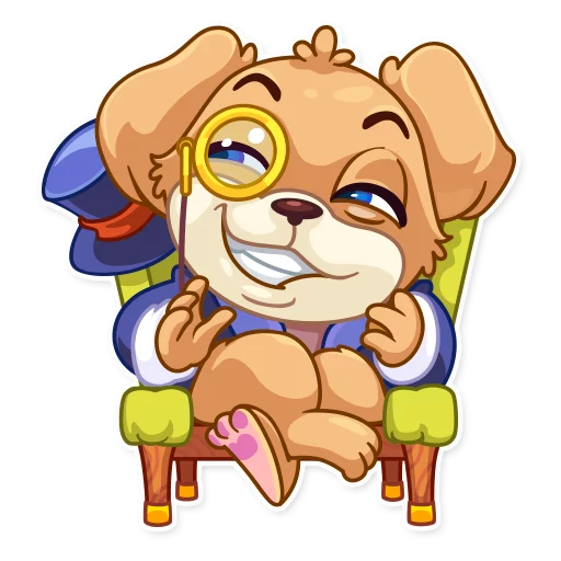 😏 Стикер «Mr. Pup» для Telegram