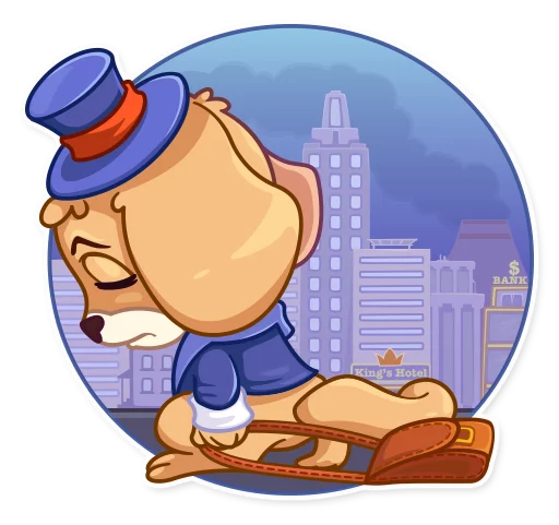 😔 Стикер «Mr. Pup» для Telegram
