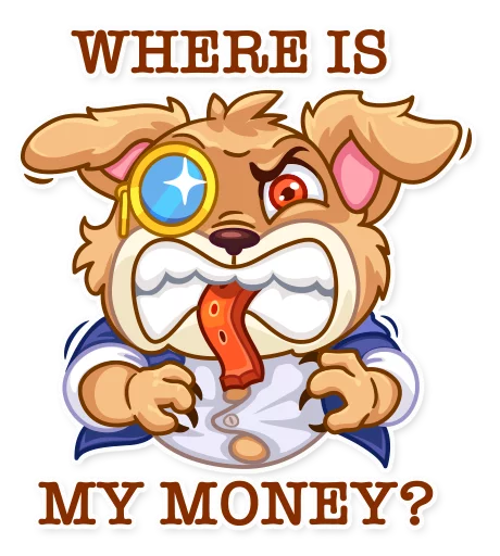 👿 Стикер «Mr. Pup» для Telegram