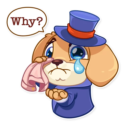 😭 Стикер «Mr. Pup» для Telegram