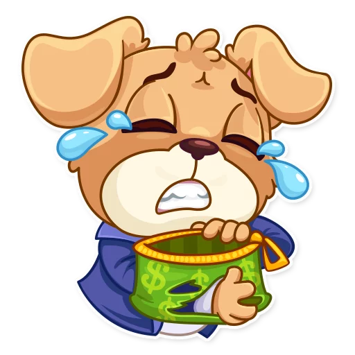 😭 Стикер «Mr. Pup» для Telegram