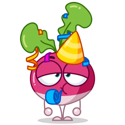 🥳 Стикер «Radical Radish» для Telegram