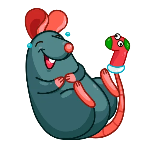 Стикерпак Mr Rat для Telegram